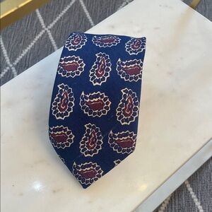 Navy Paisley Men's Tie